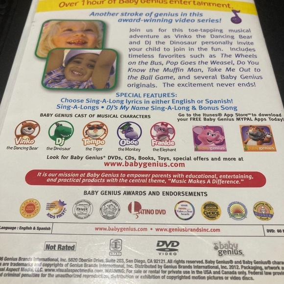 Baby Genius Favorite Children’s Songs     DVD - Picture 2 of 2